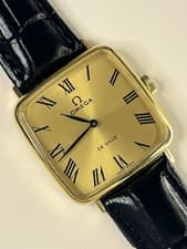 OMEGA De Ville Vintage 1970’s Men’s Manual Gold Square Dress Watch - 511.415