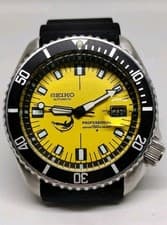 SEIKO DIVERS 7002-700J YELLOW PROFESSIONAL DIAL AUTOMATIC MENS WATCH $1200 MSRP