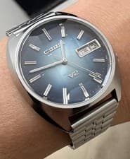 Citizen Seven Star V2 070 Automatic Watch 5-Sid Cut Glass,