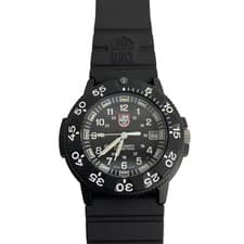 Import duty included for US buyers  LUMINOX SERIES3000 V3 Analog Rubber Watch Bl