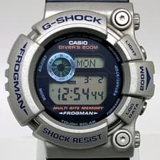 G-Shock GW-200K-2 Frogman Solar Watch Silver Used with Box and Manual From Japan
