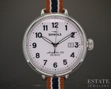 Shinola Birdy 38mm Stainless Steel Double Wrap Ladies Watch p18383b