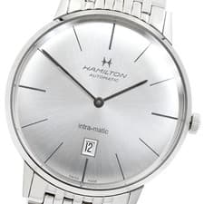 HAMILTON Intramatic H387550 Date Silver Dial Automatic Men's Watch_954240