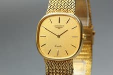 LONGINES 960 3228 Gold Dial 31mm Quartz Men's Watch Vintage [Near MINT]