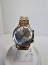 Vintage Jaeger-LeCoultre Memovox Date Wristwatch 10K Gold  Filled Keep The Time