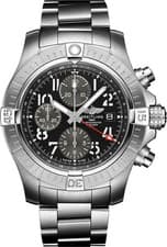 2026 Breitling Avenger GMT Black Dial Stainless Steel Men's Watch A24315101B1A1