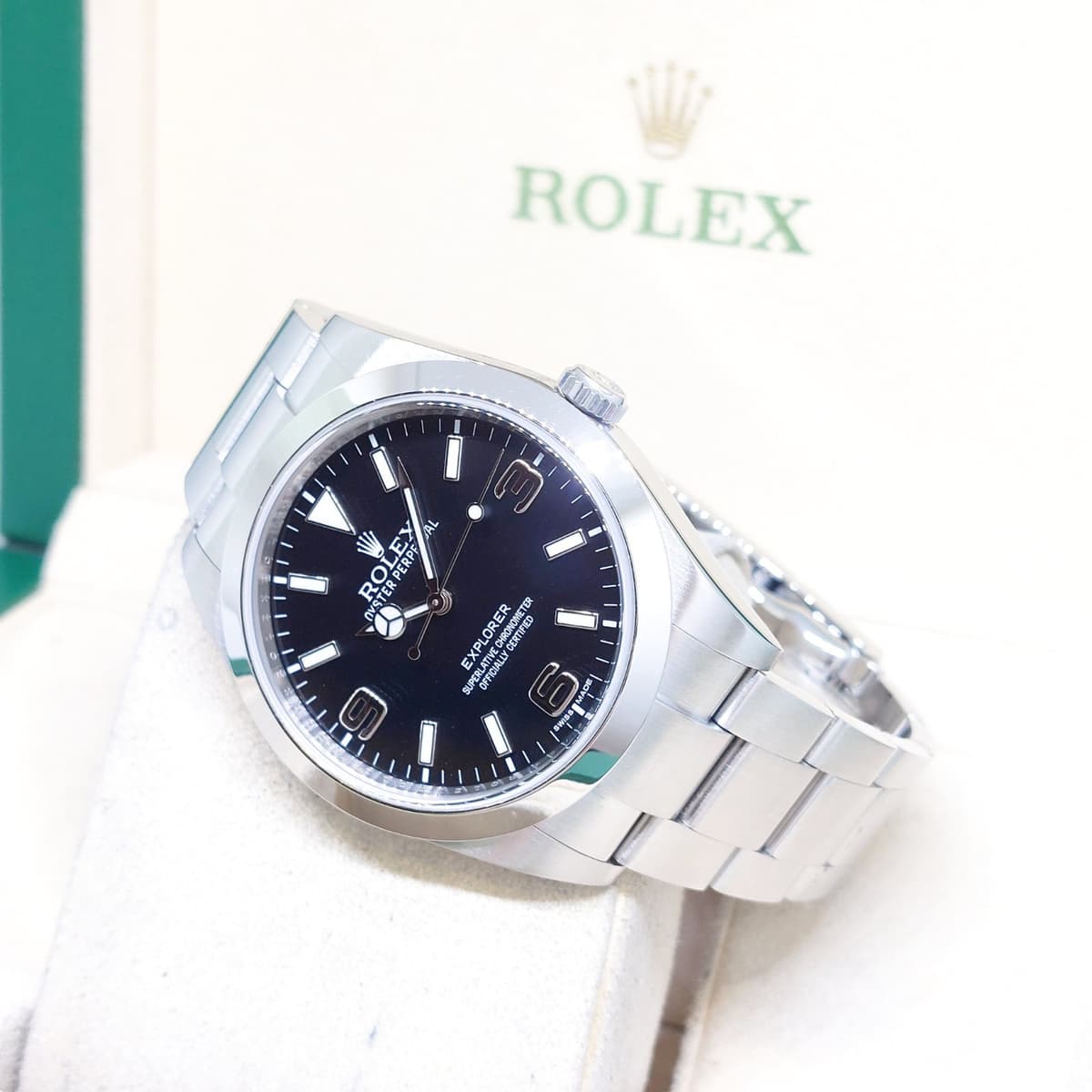 Rolex 39mm MK1 Oyster Perpetual Black Dial Explorer REF: 214270 (AN Series)