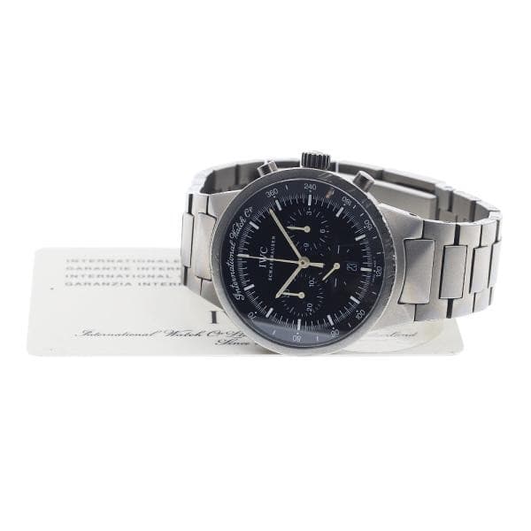 IWC SCHAFFHAUSEN GST IW372701 37mm Titanium Black Dial Quartz Chronograph #C543