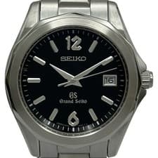 Grand Seiko 9F Quartz Sbgx035(9F62-0A60) Black Stainless Steel Quartz #OK1419