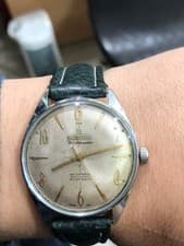 Vintage Atlantic Worldmaster Manual Mechanical Mens Watch 17 Jewels Swiss Made