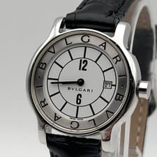 Auth BVLGARI SOLOTEMPO ST29S SWISS MADE 28MM WATCH RARE Fast Shipping
