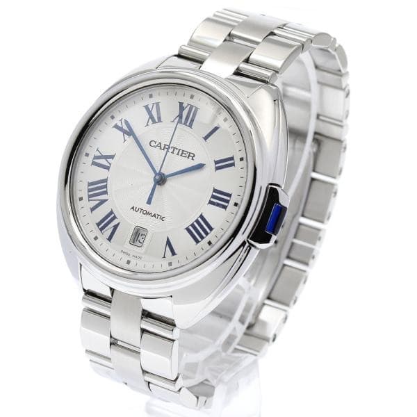 CARTIER CLÉ DE CARTIER WSCL0007 40mm SS Silver Dial Automatic Date #C411