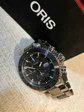 [Chronograph] ORIS Aquis Titanium Automatic Men's Watch