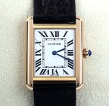 Cartier Tank Solo 18k Yellow Gold 31mm x 24mm Roman Numeral Watch W1018755 2743