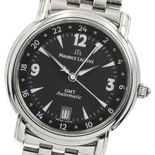 MAURICE LACROIX Pontos 10818 GMT date Black Dial Automatic Men's Watch_922497