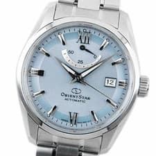 Orient Star Men's Ice Blue Date Watch SS 38.5mm Used From Japan