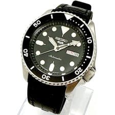 SEIKO 5 Sports Automatic Men's Watch Black Dial Black Bezel 4R36-07G0