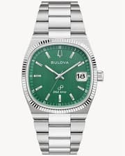 Bulova Super Seville 37.5mm Quartz Men's Watch (Green Dial) 96B439