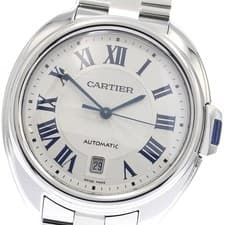 CARTIER Cres de Cartier WSCL0007 Date Silver Dial Automatic Men's Watch_849517