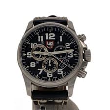 Import duty included for US buyers  Luminox Quartz Analog Watch Leather Strap Bl