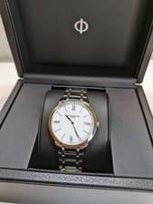 BAUME MERCIER CLASSIMA M0A10354 QUARTZ MEN WATCH WHITE DIAL ROMAN NUMERAL