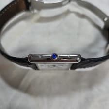 Cartier Must Tank XL GM Watch Blue Index Quartz Model Official