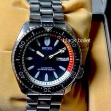 Seiko SKX A53 Black Bullet 7s26-02k0 Automatic Wristwatch Used From Japan