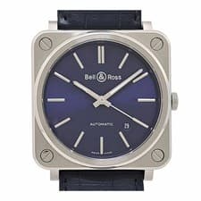 BELL & ROSS BRS92S Blue Case Size 39mm Men's Used Watch #41014