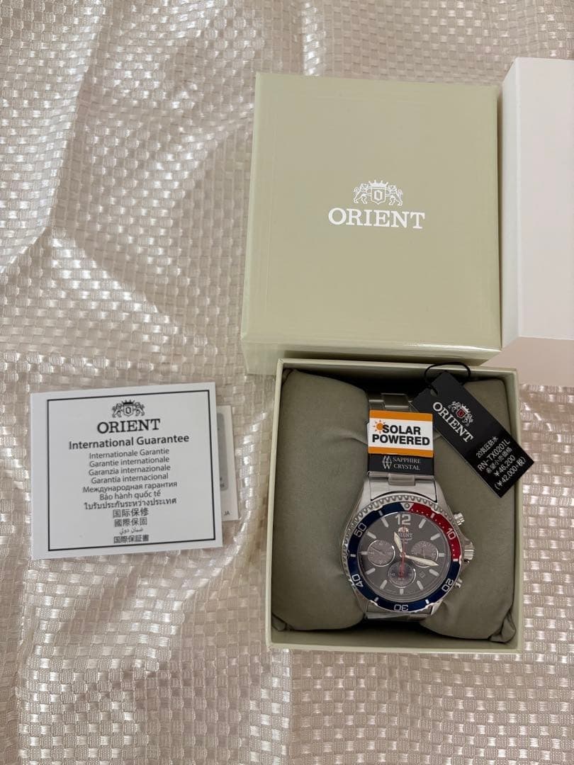 ORIENT Mako Solar Chrono RN-TX0201L Sports Casual Unused