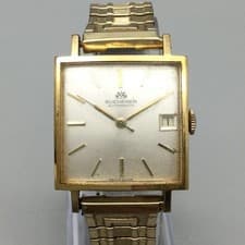 Vintage Bucherer Mens Watch 29mm 10K Gold Filled Automatic Swiss Made Stretch