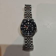 Seiko SBSC001 5 Sports GMT Automatic Black Men's Watch Used Box Japan