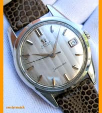 Vintage 60s Omega Automatic Seamaster Original Ribbon Dial w/Guarantee Paper Box