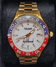 New President Trump White Dial  Automatic 18k Gold Plated Watch Limited To 500