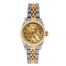 Rolex Oyster Perpetual Datejust Automatic Watch Stainless Steel and Yellow Gold