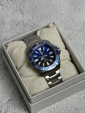 New Seiko Prospex Samurai Diver Blue 4r35-01x0 Automatic 200m box papers SRPC93