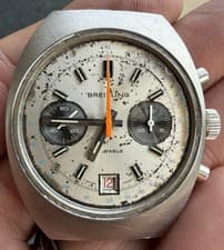 Vintage 1972 Breitling Datora Chronograph Men’s Wrist Watch Ref 592 WORKS!!