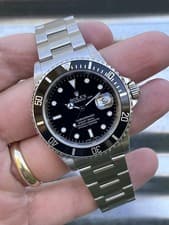 2005 Rolex Submariner Date 40mm 16610 Box And Papers Solid End-Links And Case