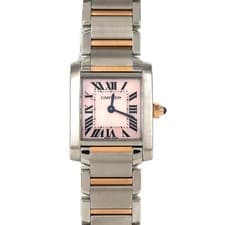 Authentic Cartier Tank Française SM PG Two-tone Watch W51027Q4 SSxPG Quartz...