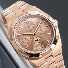 Vacheron Overseas 2025 41.5mm 18k Rose Gold Champagne Dial Bracelet 4300V