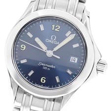 OMEGA 2581.83 Seamaster 120 Date Quartz Ladies Watch From Japan G0425