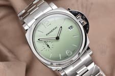 2024 Panerai Luminor Due Pastello 38mm Steel Green Dial PAM01311 Full Set