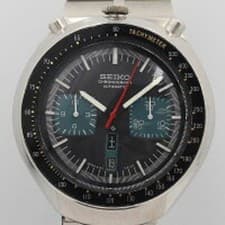 Seiko 6138-0040 Automatic Chronograph Watch BULLHEAD Stainless steel 【Very good】