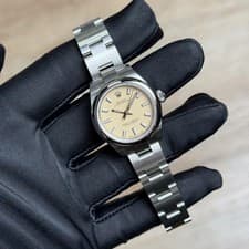 2026 NEW Rolex 28mm Oyster Perpetual - 276200 - Beige Dial Steel Box & Paper.