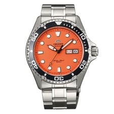ORIENT Ray II FAA02006M9 Mens Diver Automatic Watch Stainless Steel Orange Dial