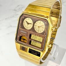 CITIZEN Watch ANA DIGI TEMP Quartz Analog Digital Authentic From Japan