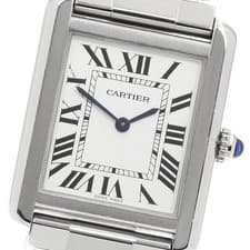 CARTIER Tank solo SM W5200013 Silver Dial Quartz Ladies Watch_955713