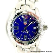 TAG Heuer Link Professional 200m WT1213 Blue Dial 36mm Quartz Watch BA0554