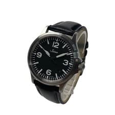 Sinn 556A Automatic Skeleton Watch Black Dial SS Good Condition