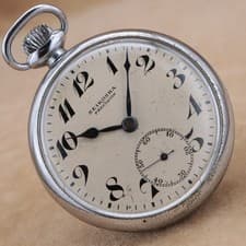 SEIKOSHA PRECISION Seiko Precision Small Second Pocket Watch SS Stainless Steel