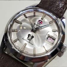 Rado Men Wristwatch Golden Horse Silver Round Black Automatic Work 132659